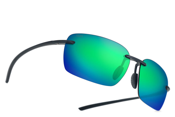 Huron Matte Black - Emerald Polarized