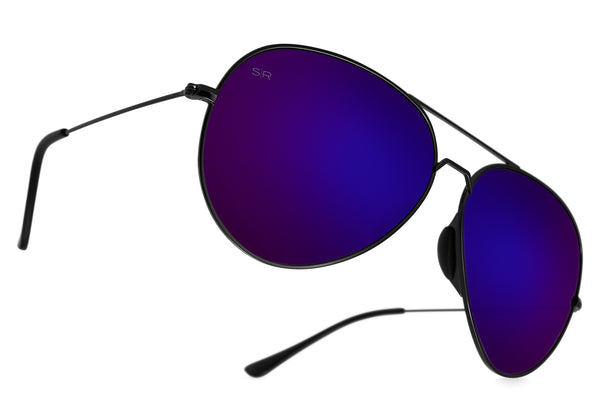 Tangle Free Aviator - Purple Polarized