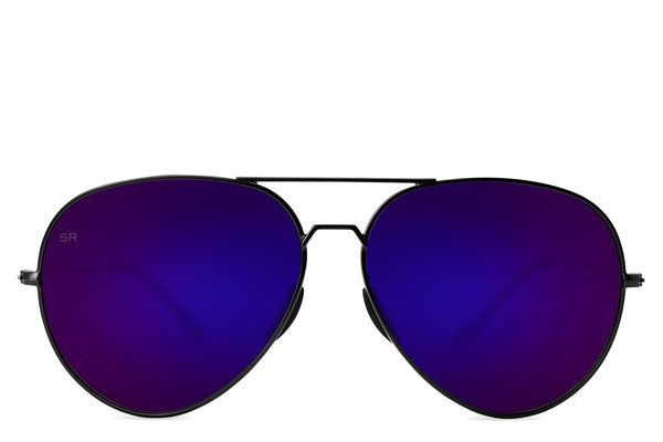 Tangle Free Aviator - Purple Polarized