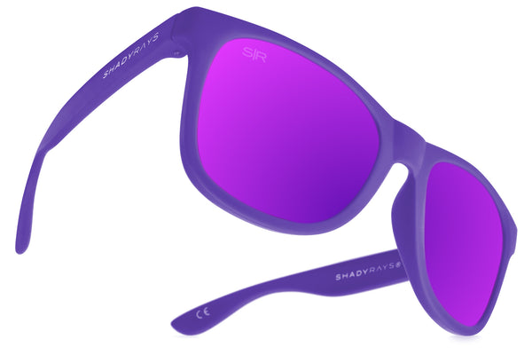 Kid's Signature Series - White Purple Polarized 4-7 Y