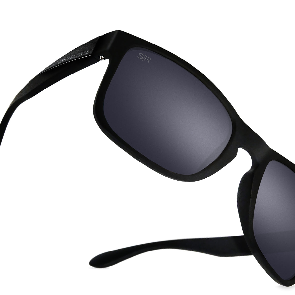 Titan Black Rectangle Sunglasses Men Titan Blackout Polarized