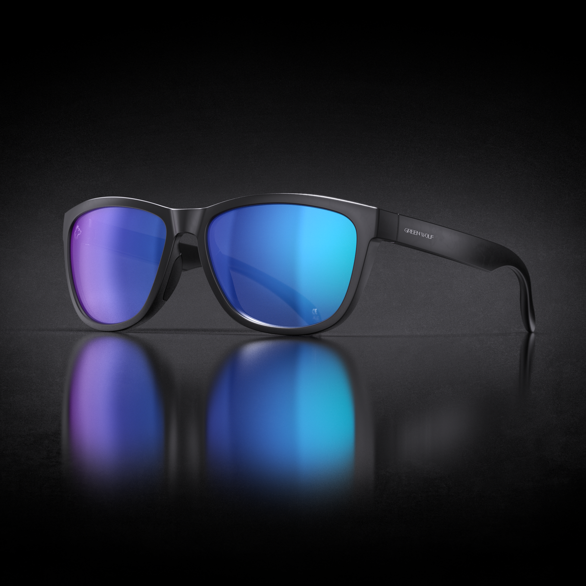 Green Wolf Scout - Black Glacier – Shady Rays® | Polarized Sunglasses