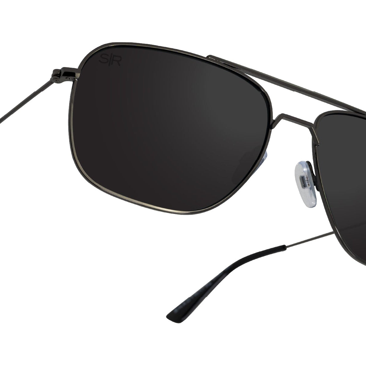 Polarized Navigator Sunglasses with UV Protection Stainless Steel Navigator - Blackout Polarized – Shady Rays® | Polarized  main image 2