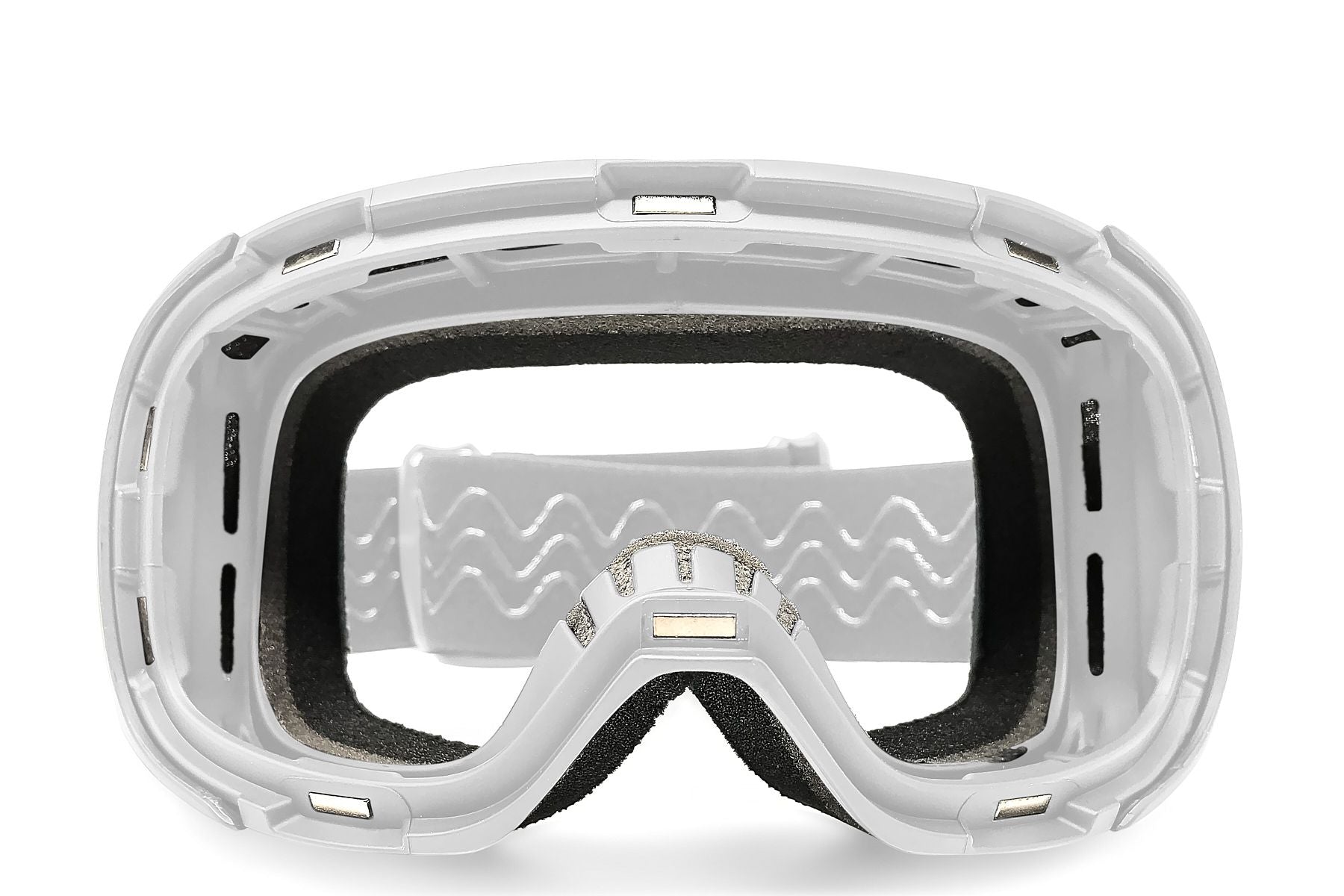 goggle white Denali Snow Goggle - White Magnetic Frame + Strap – Shady Rays®
