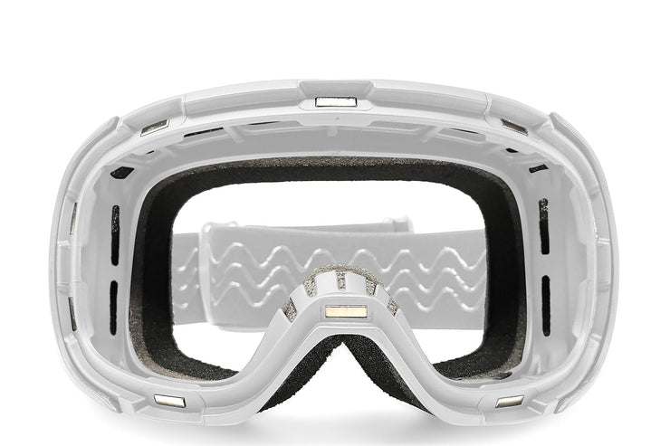 Denali Snow Goggle - White Magnetic Frame + Strap