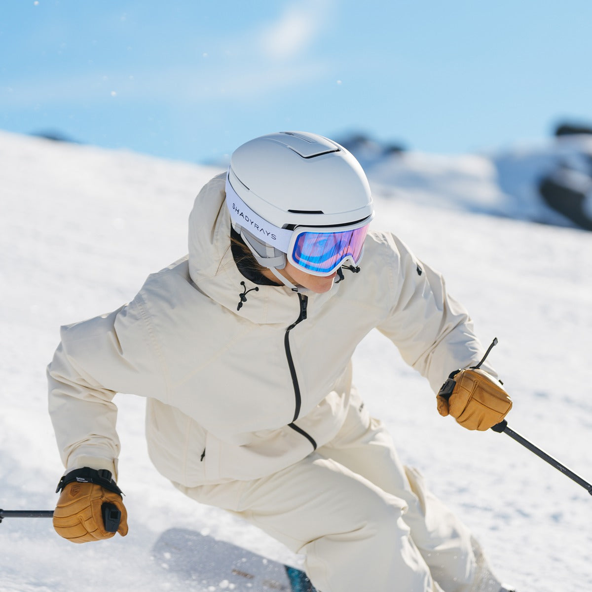 Pioneer Goggle - White Glacier Rose