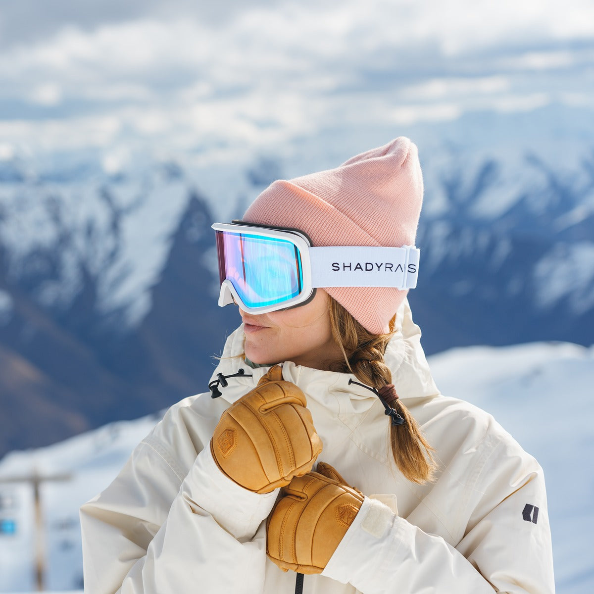 Pioneer Goggle - White Glacier Rose