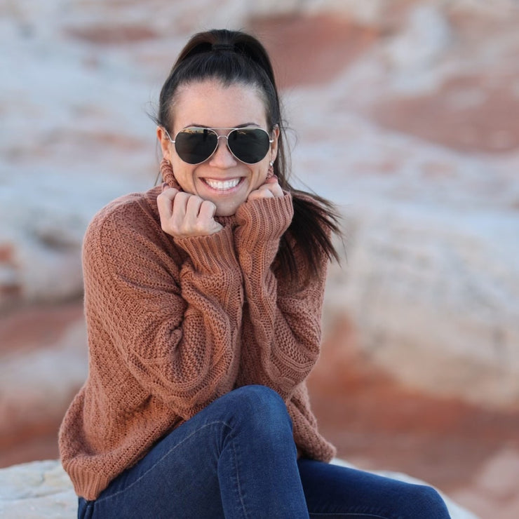 Tangle Free Aviator - Blackout Polarized