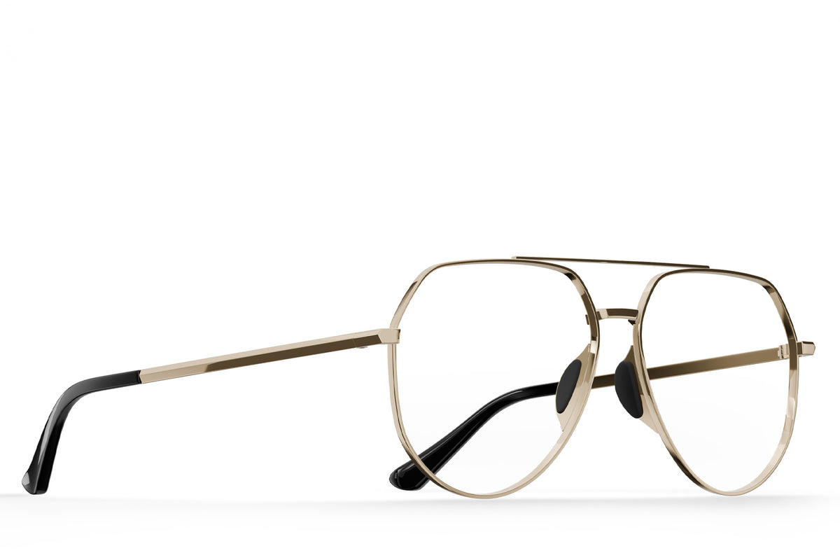 Tangle Free Aviator Hex Rx - Gold