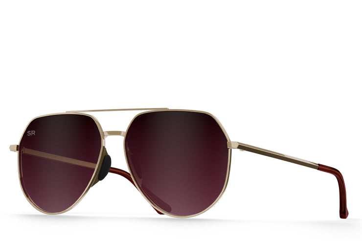 Tangle Free Aviator Hex - Cherry Fade Polarized