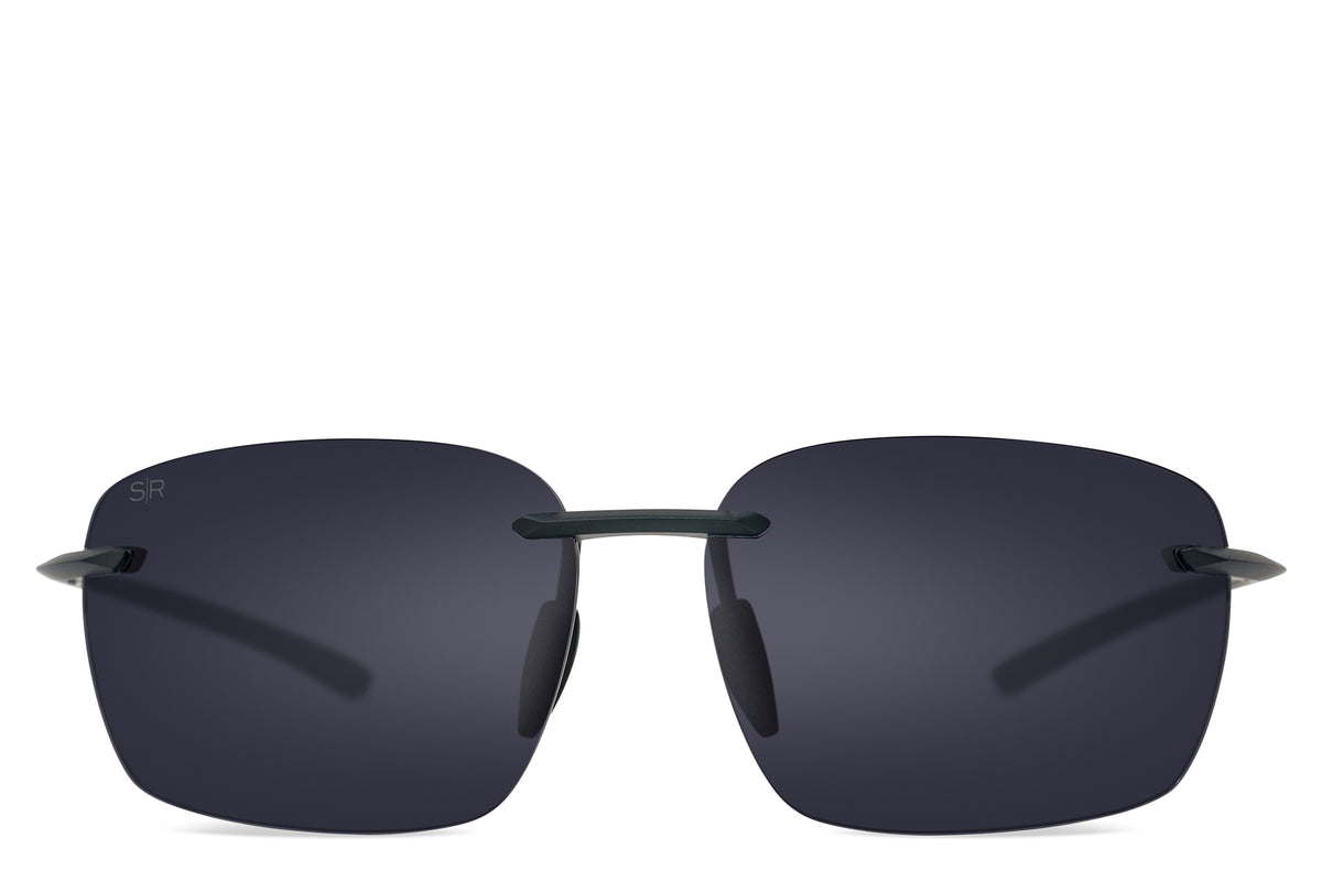 Huron Matte Black - Black Polarized