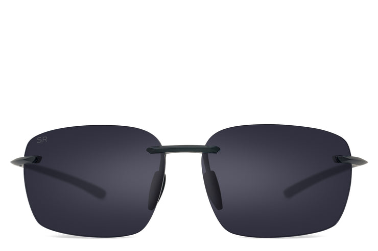 Huron Matte Black - Black Polarized