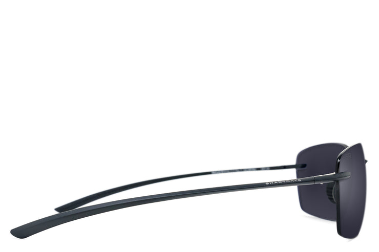 Huron Matte Black - Black Polarized