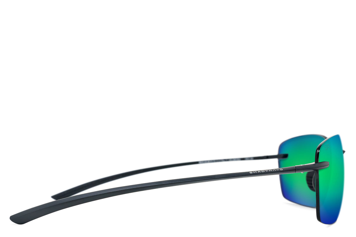 Huron Matte Black - Emerald Polarized