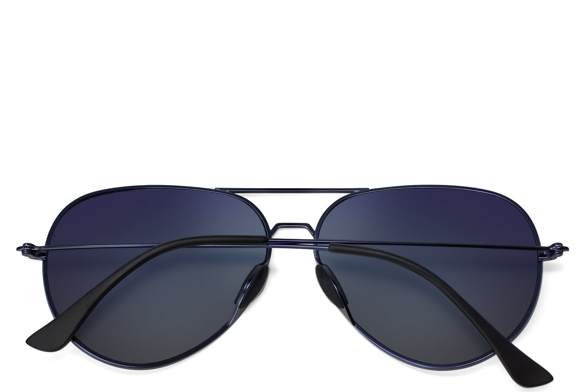 Tangle Free Aviator - Navy Polarized