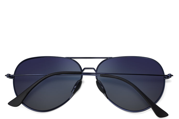 Tangle Free Aviator - Navy Polarized