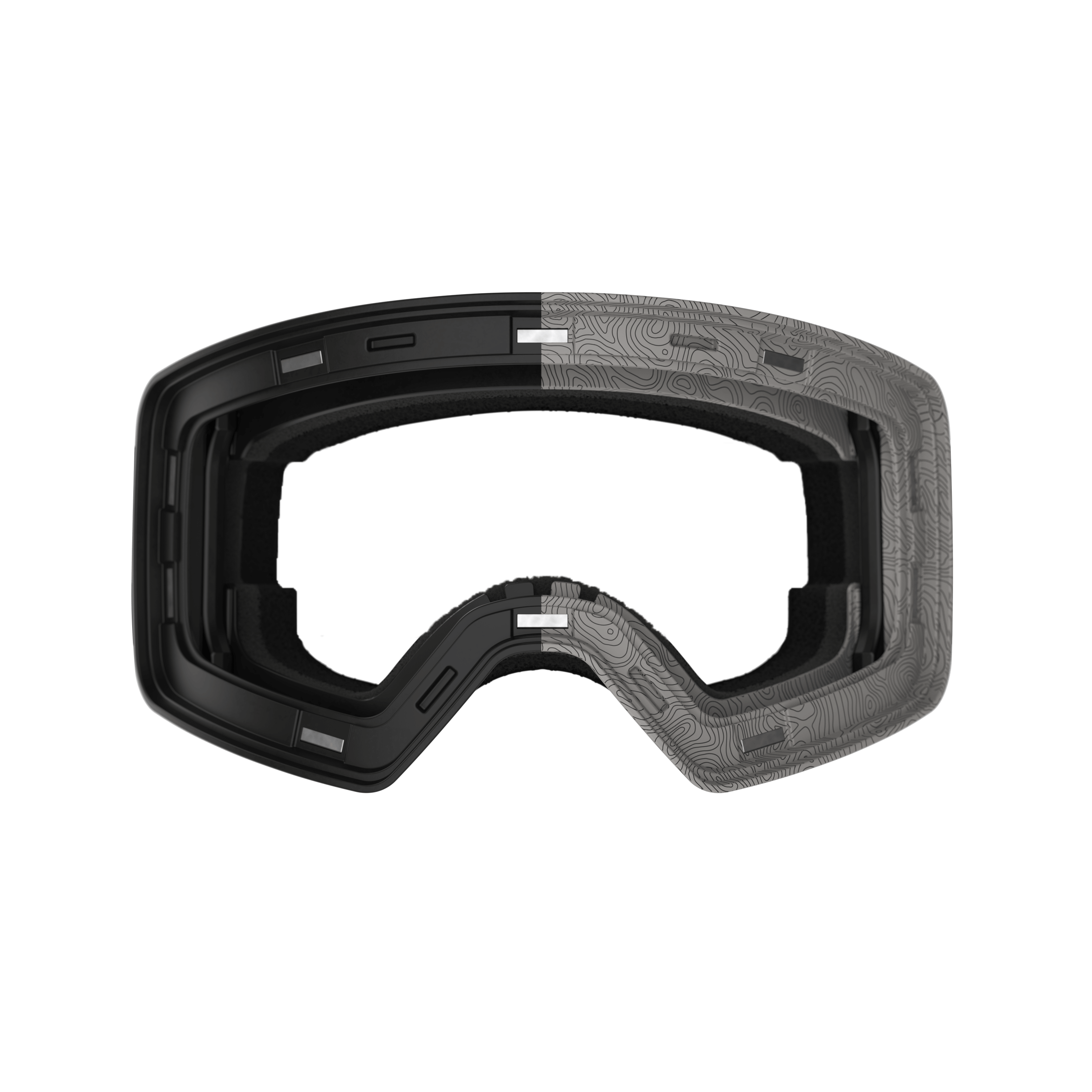 Frontier Snow Goggle - Stealth Terrain Magnetic Frame + Strap (Lens Not Included)