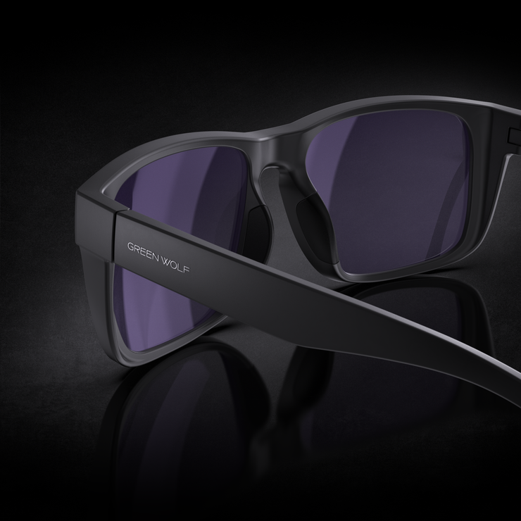 Green Wolf Guardian - Black Glacier