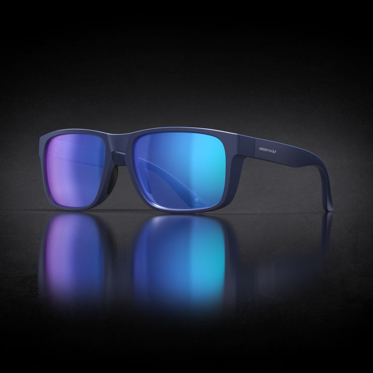 Green Wolf Guardian - Navy Glacier