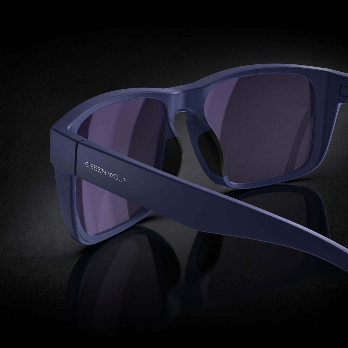 Green Wolf Guardian - Navy Glacier