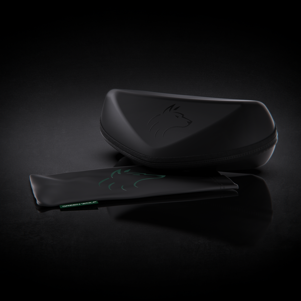 Green Wolf Ace - Black Glacier