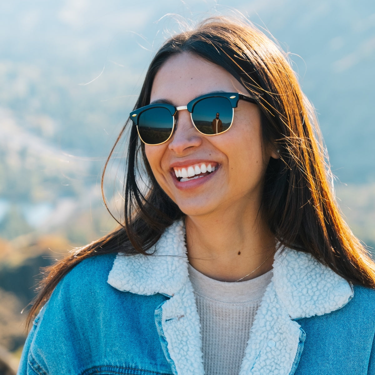 Tangle Free Oakmont - Original Polarized Sunglasses | Gloss Black Sunglasses | Best Christmas Gifts | Gifts for The Holidays | Unique Gifts for
