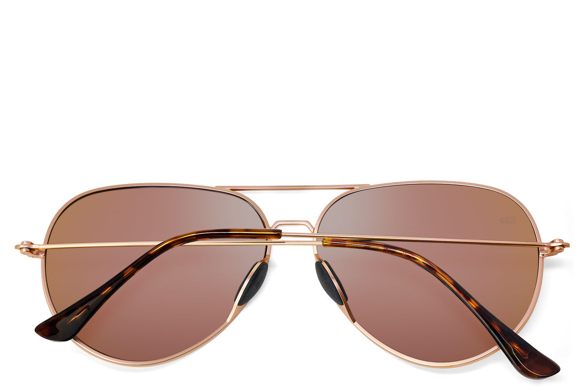 Tangle Free Aviator - Rose Gold Polarized