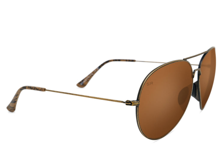 Tangle Free Aviator - Snakeskin Polarized