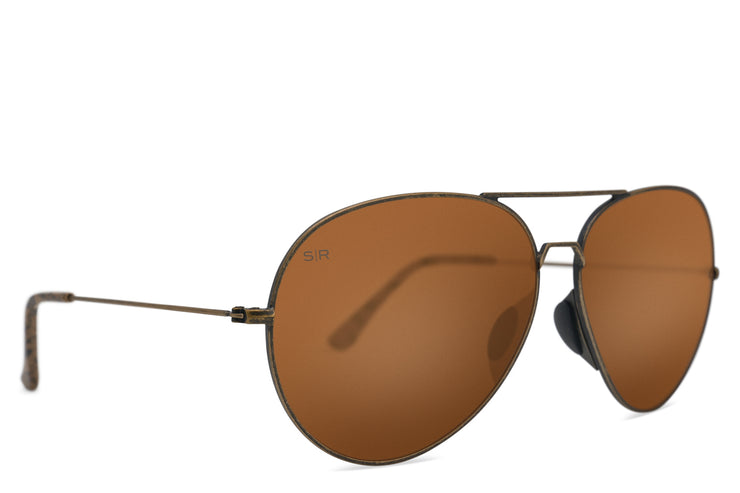 Tangle Free Aviator - Snakeskin Polarized