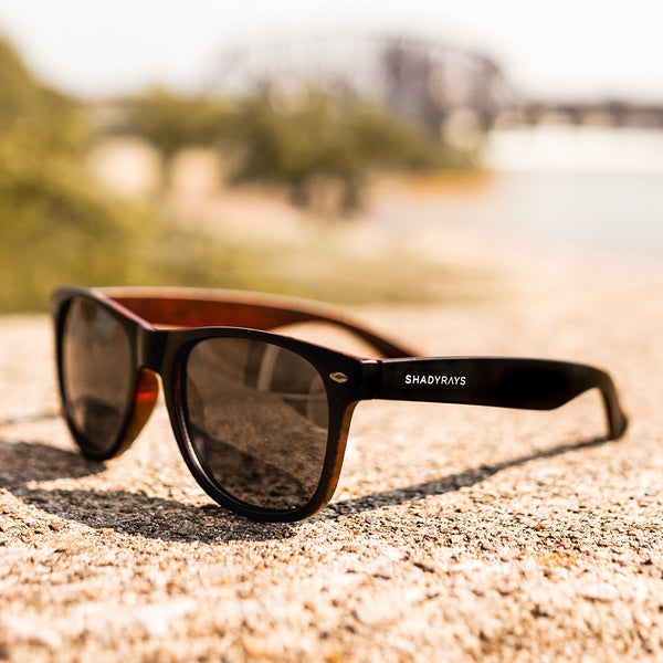 Lunettes De Soleil Shady Rays Classic Timber - Noir, Verres Lunettes De Soleil Shady Rays Classic Timber - Noir, Verres