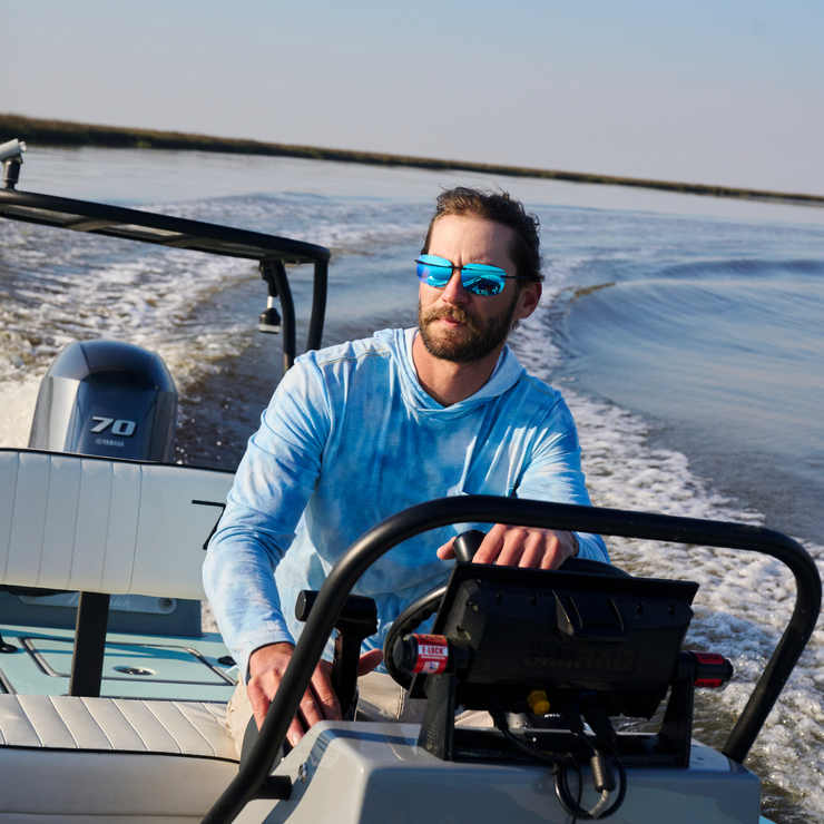 Huron Matte Black - Glacier Polarized