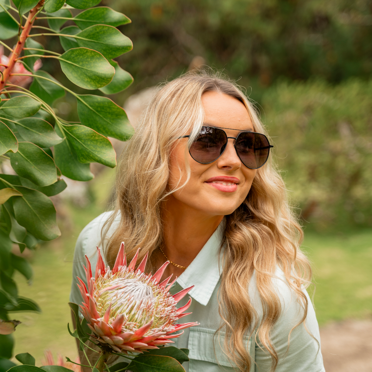 Tangle Free Aviator Hex - Black Fade Polarized