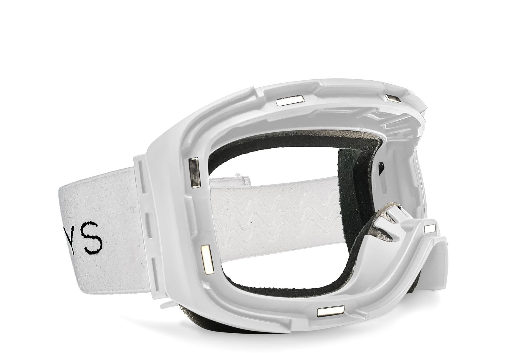 Denali Snow Goggle - White Magnetic Frame + Strap – Shady Rays®