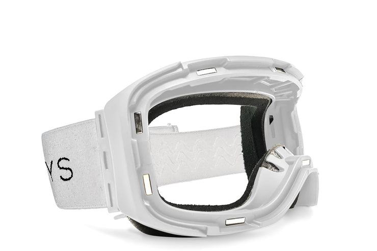 Denali Snow Goggle - White Magnetic Frame + Strap
