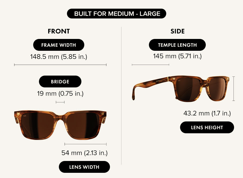 Pappy sunglasses fit guide