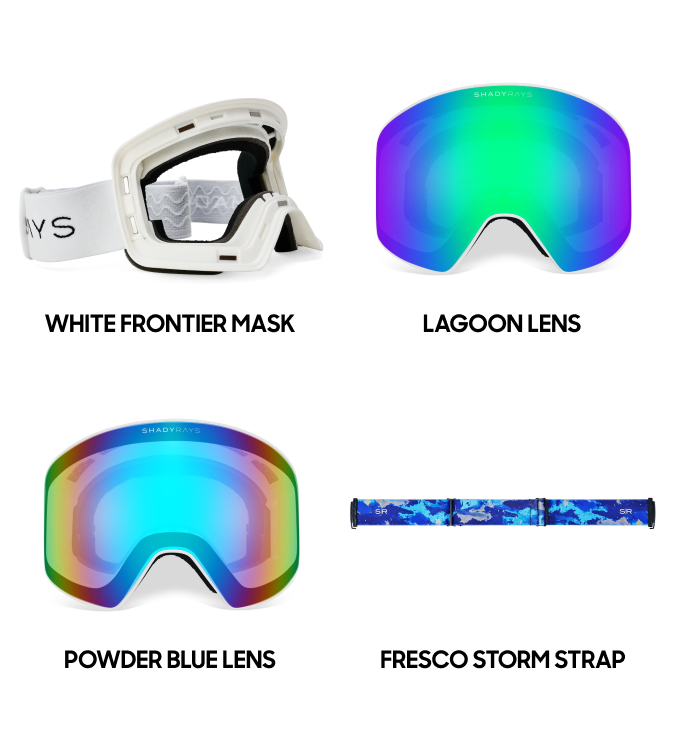 Snow Goggle Pack - Blue Lagoon