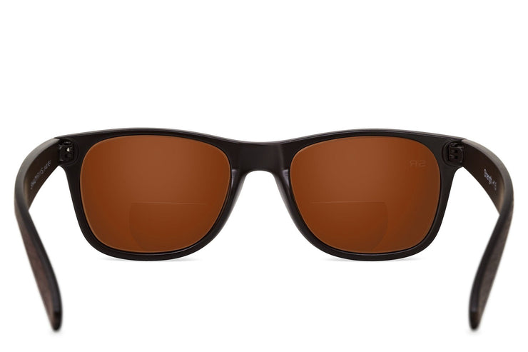 Classic Timber Readers +2.5 - Amber Woods Reading Sunglasses Shady Rays 