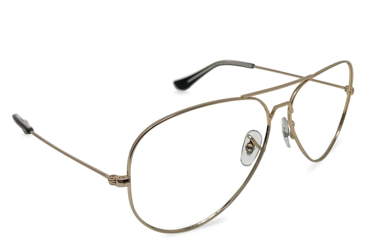 Rx Function Reps Shady Aviator M/L Rx - Gold – Shady Rays® | Polarized Sunglasses