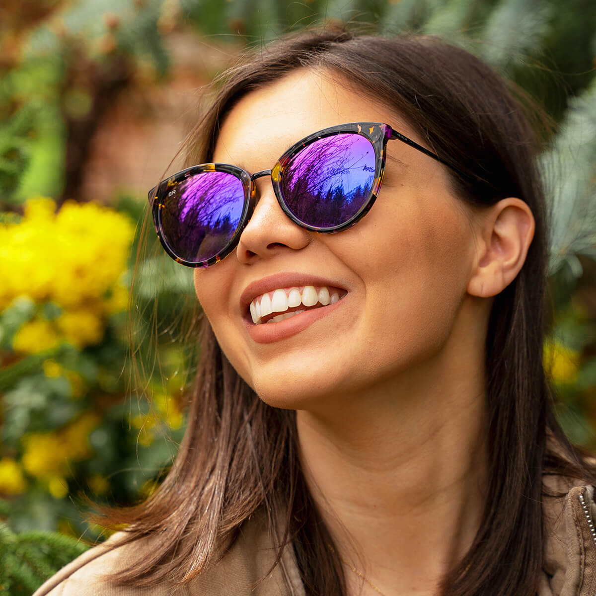 Lotus - Golden Amethyst Lotus Shady Rays® | Polarized Sunglasses 
