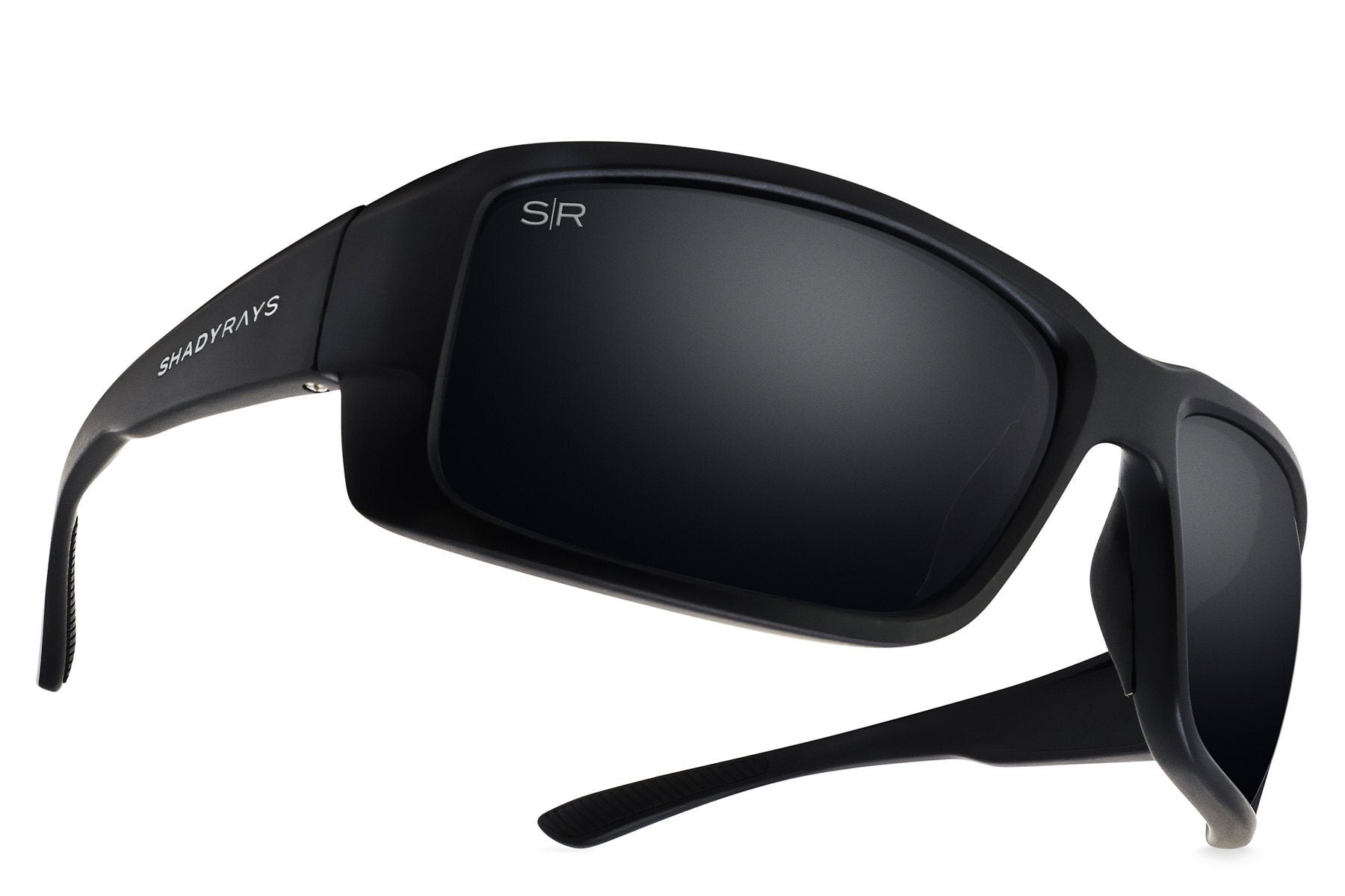 Deepsea Cuda - Blackout Polarized Sunglasses | Black Men's Sport Sunglasses | Fishing Glasses | Christmas Gifts for Boyfriend | Gifts for Him | Unique
