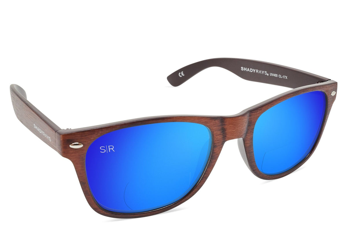 Classic Timber Readers +2.5 - Ocean Reading Sunglasses Shady Rays 