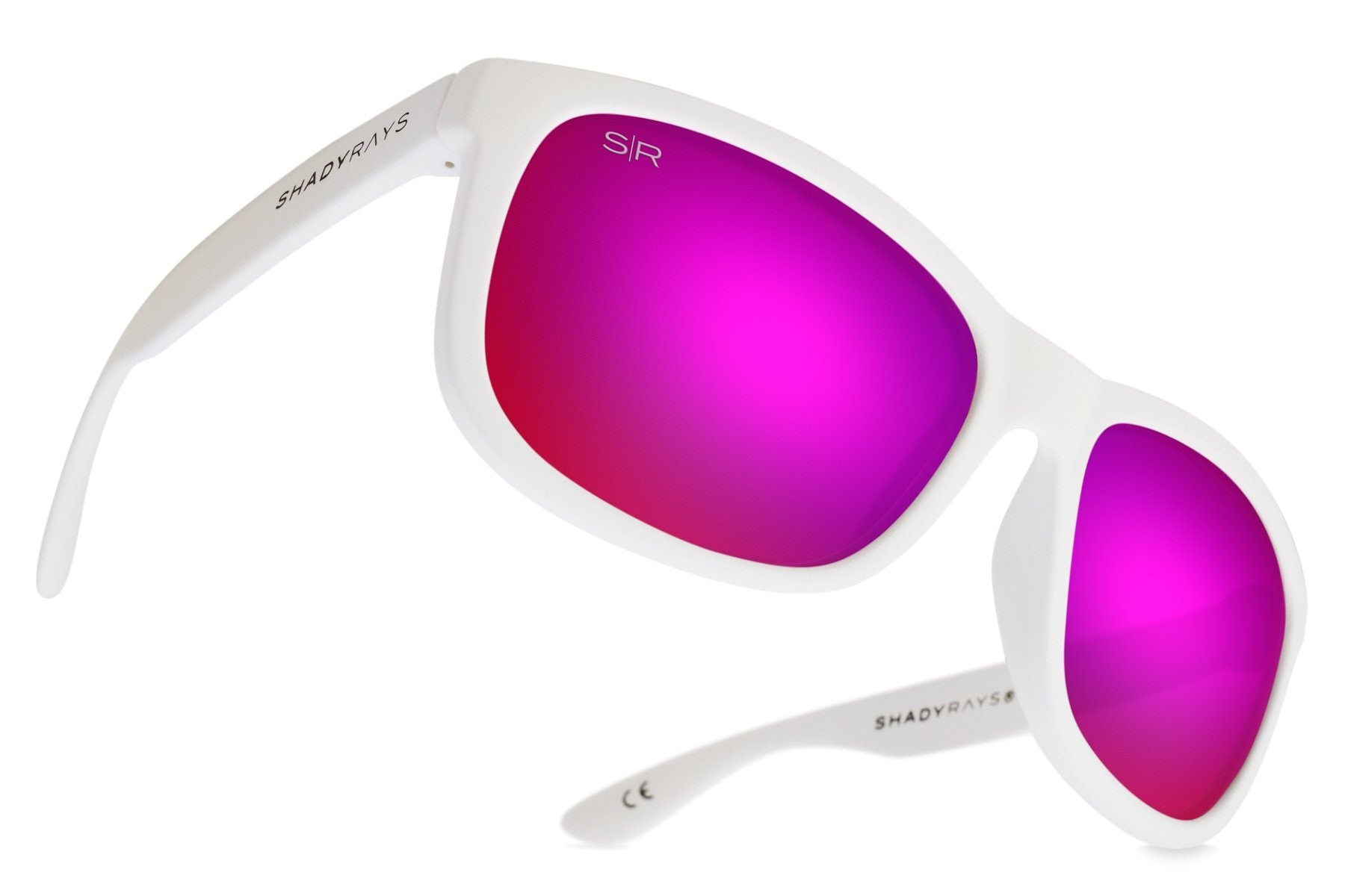 Kid's Signature Series - White Purple Polarized Shady Rays® | Polarized Sunglasses 