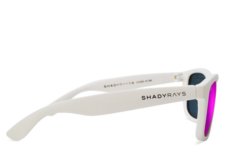 Kid's Signature Series - White Purple Polarized Shady Rays® | Polarized Sunglasses 