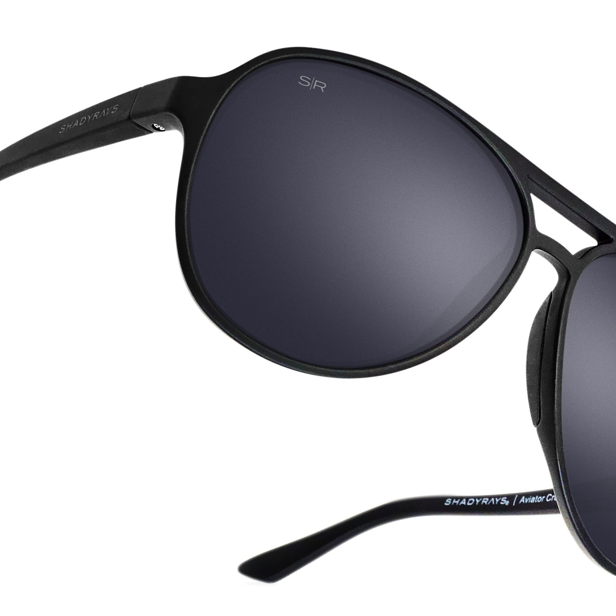 Aviator Crossover - Blackout Polarized – Shady Rays® | Polarized Sunglasses