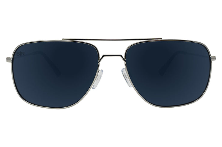 Navigator - Navy Silver Polarized Navigator Shady Rays 