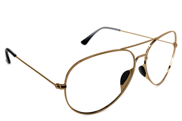 Tangle Free Aviator M/L Rx - Gold – Shady Rays® | Polarized Sunglasses
