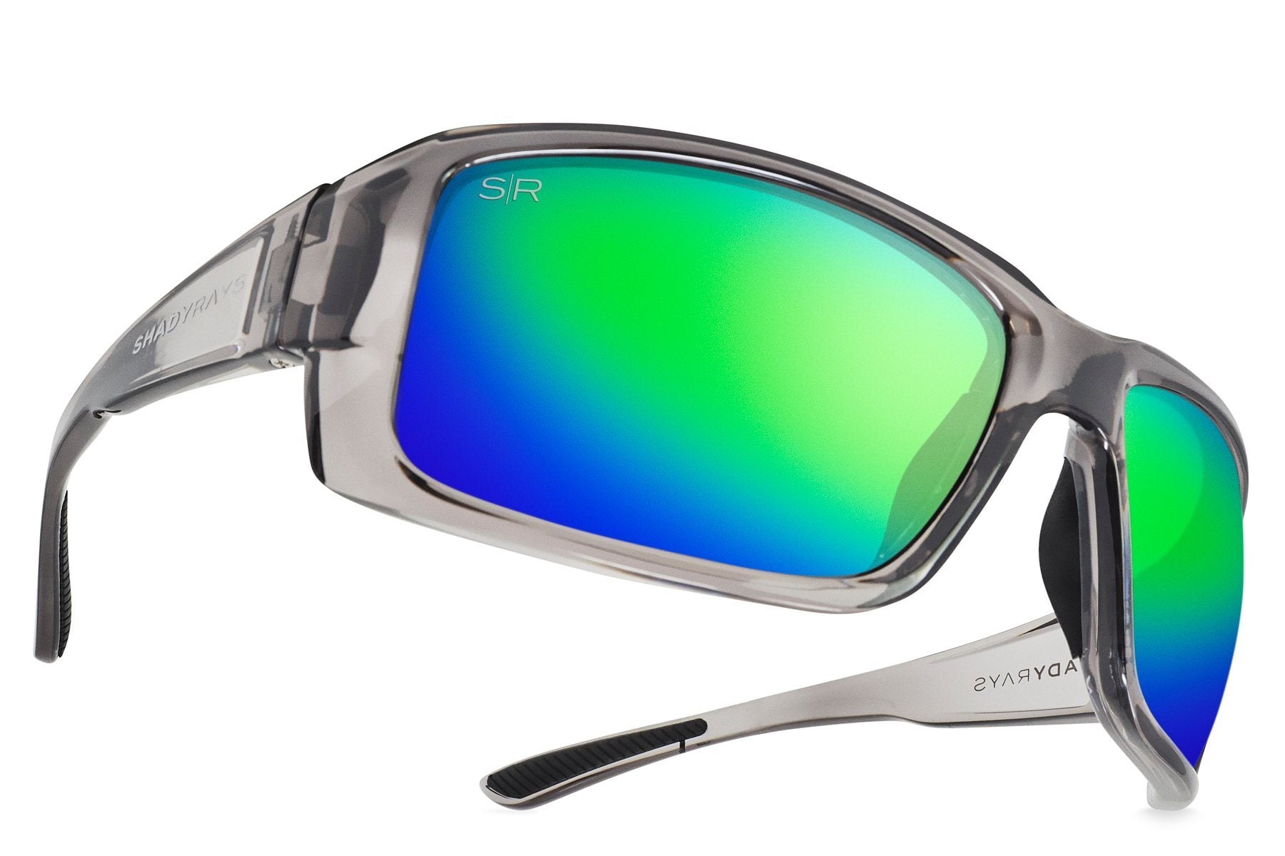 Deepsea Cuda - Emerald Smoke Polarized Sunglasses | Men's Sport Sunglasses | Fishing Glasses | Christmas Gifts for Boyfriend | Gifts for Him | Unique