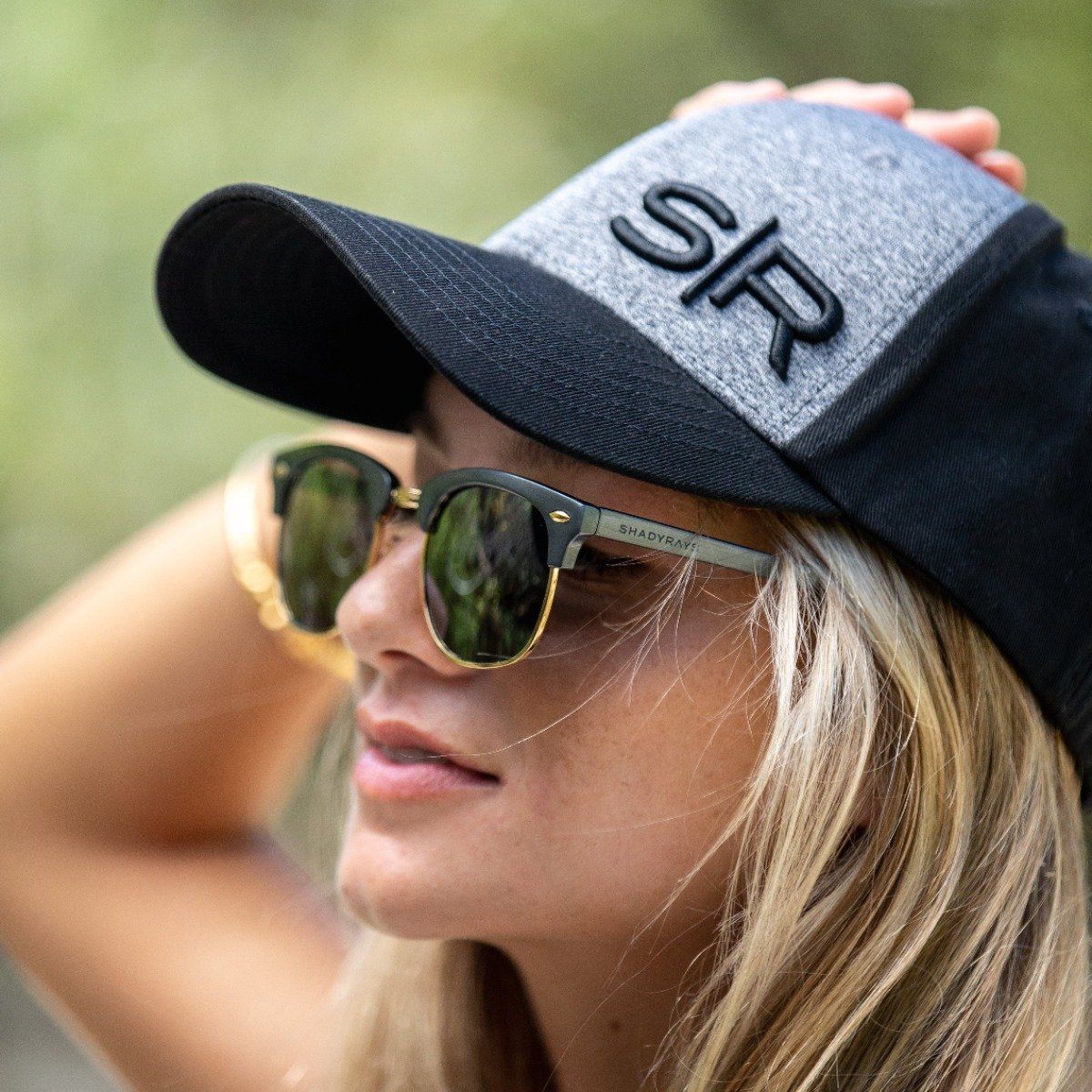 Dual-Tone Hat - Black Icon Shady Rays® | Polarized Sunglasses 