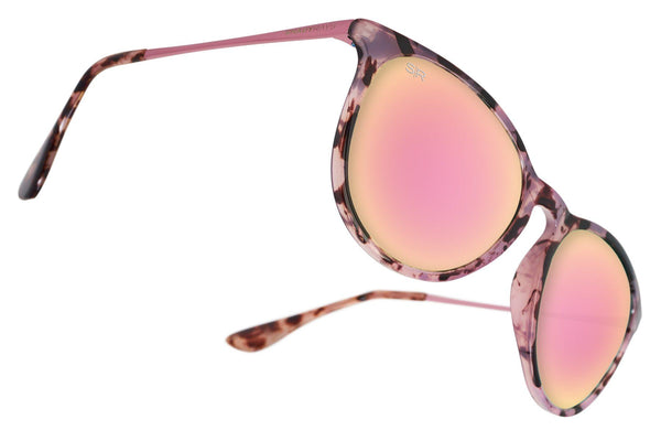 Eye Sunglasses Women's Rose Gold Sunglasses Reflective Allure