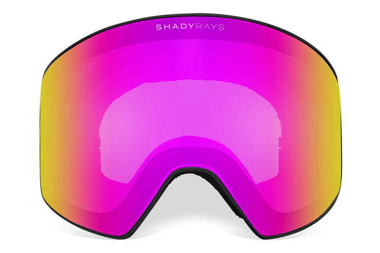 Test Frontier Snow G Lens - Neon Pink Snow Goggles Shady Rays® | Polarized Sunglasses 